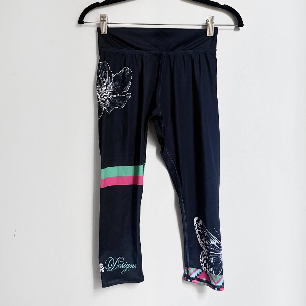 Betty Designs Garden Party run / workout / SUP capris - Picture 3 of 5
